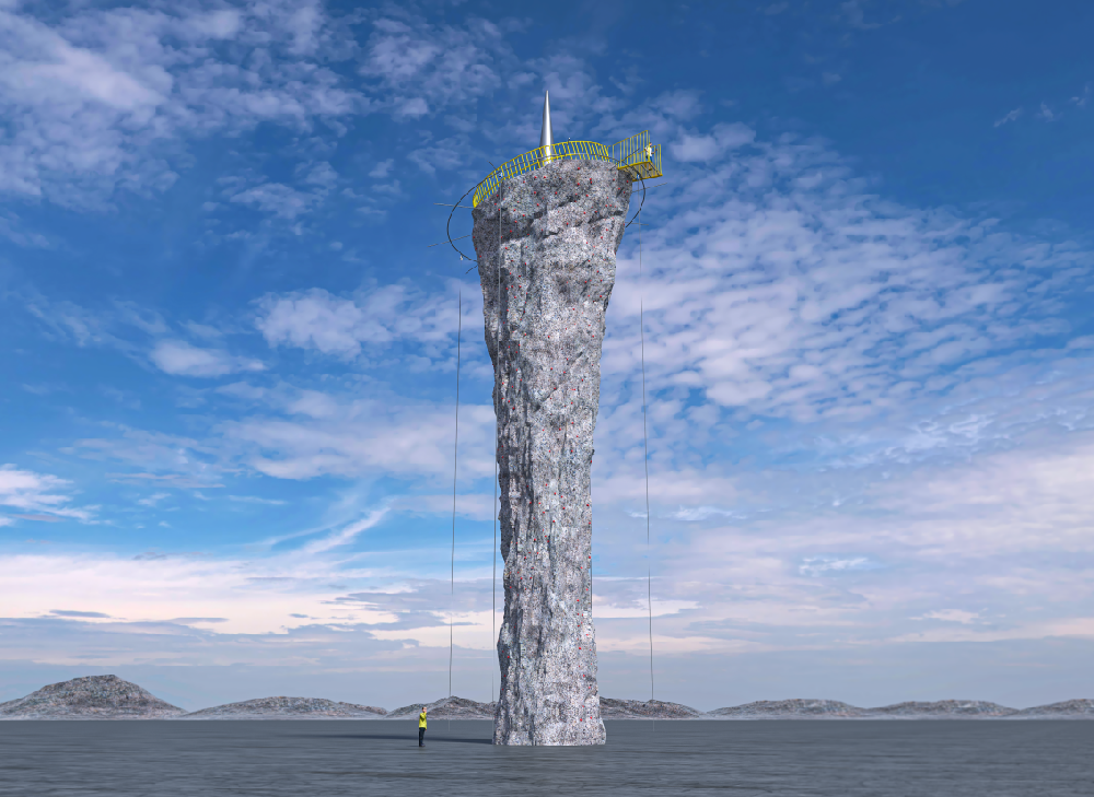 创意雕塑攀岩墙